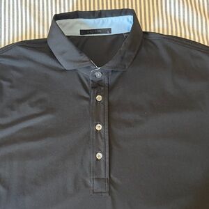 Greyson men’s short sleeve golf polo. Size L. Blk.